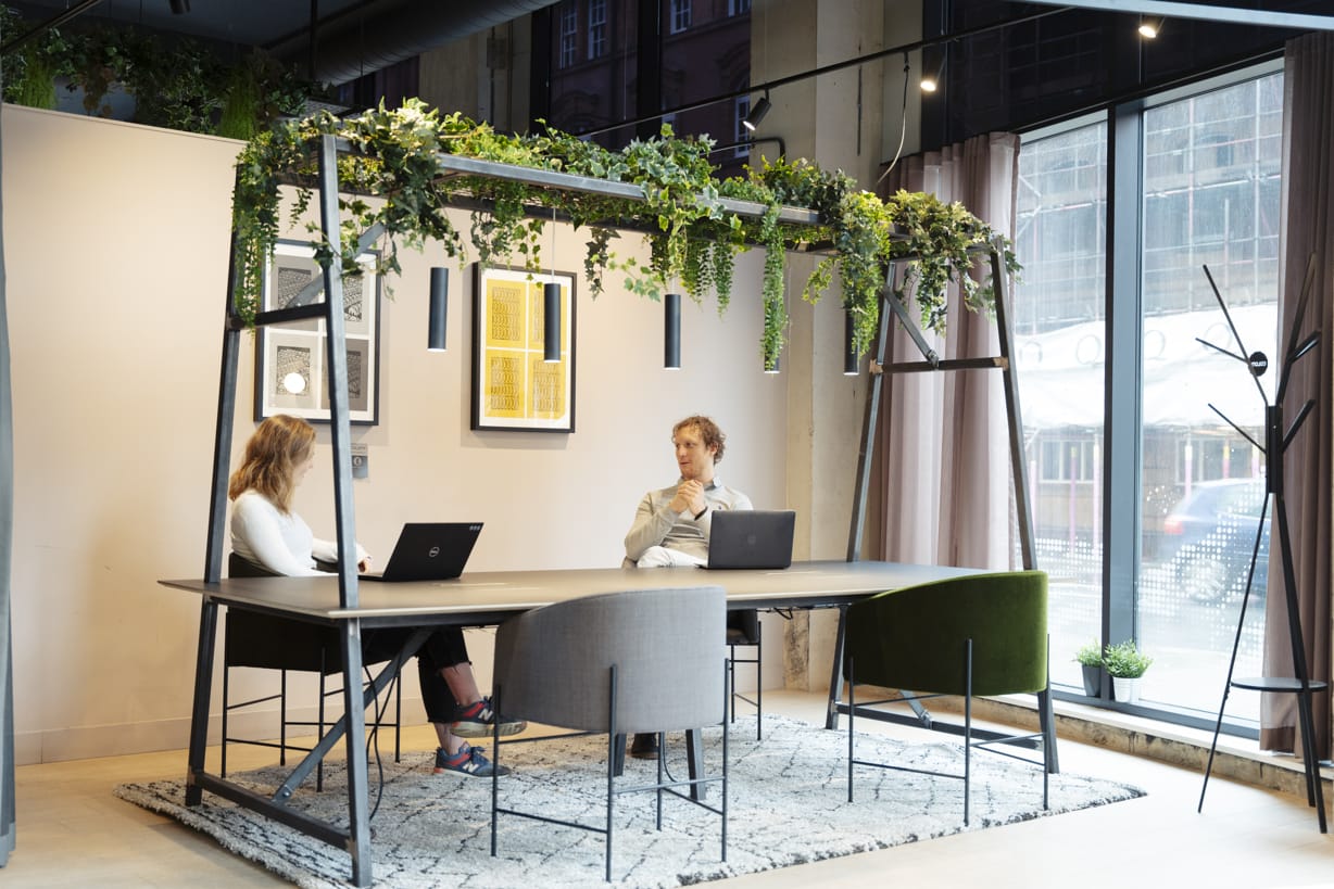 Co-working Partnerships - Co working desk with people-nwm